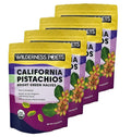 Wilderness Poets Organic Pistachios - Bright Green Pistachio Nut Halves No Salt Grown in California - 5 Pound (Pack of 4)