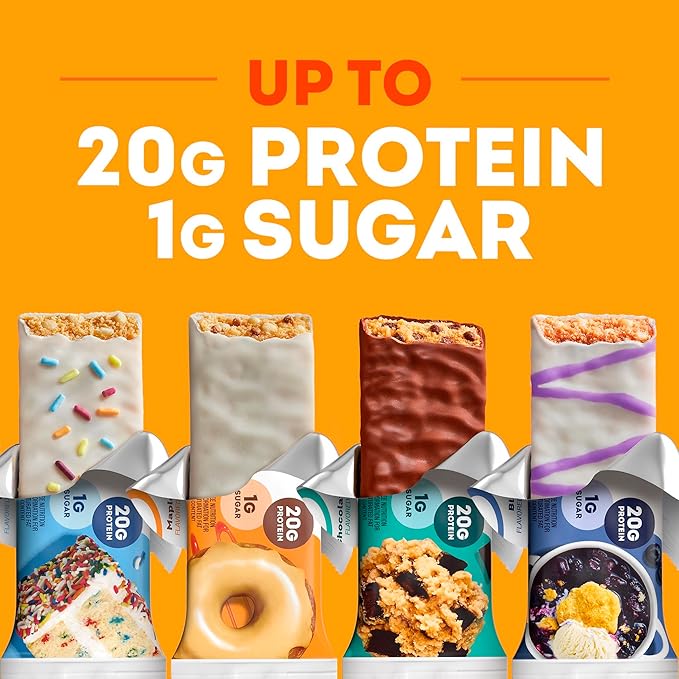 ONE Protein Bars Fruity Cereal Gluten Free with 20g Protein and 1g Sugar Pantry Staples 2.12 oz (12 Count) Packaging May Vary (Pack of 2)