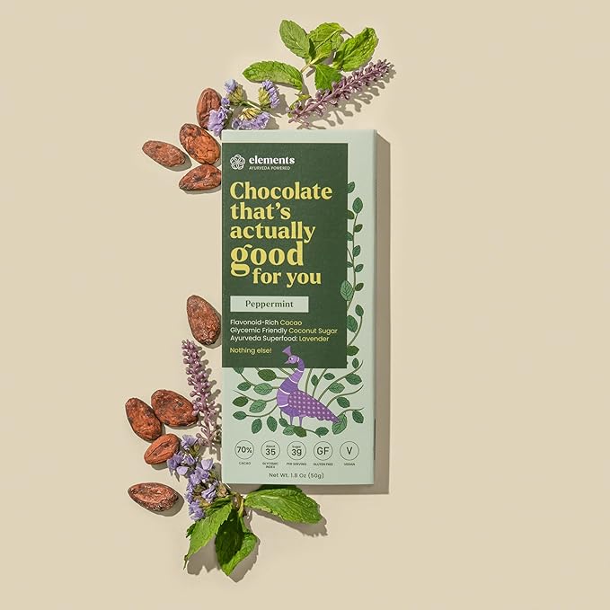 Elements Truffles Dark Chocolate Bar Combo Pack of 9 | Ayurvedic Vegan &amp Gluten Free | No Refined Sugar &amp Artificial Flavours | Enriched with Cocoa &amp Coconut Sugar
