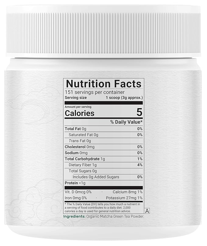 Organic Matcha Green Tea Powder 1 lb (454g) | First Harvest Culinary Grade | Japanese Sourced Cafe Mix | Zero Sugar Keto Friendly Non-GMO Vegetarian