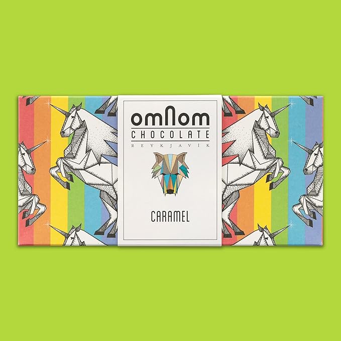 OmNom Best Sellers Trio | Toffee + Sea Salt Caramel Pride Bar Cookies + Cream | Icelandic Bean To Bar Chocolate by OMNOM CHOCOLATE REYKJAVIK | 3 x 60g Bar