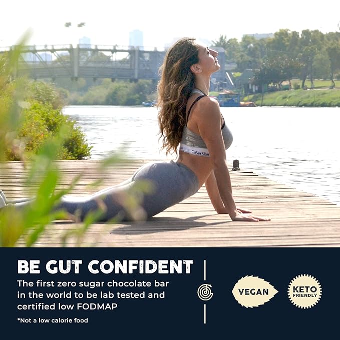 THE GOOD CHOCOLATE - Mini Himalayan Salt Chocolate Bars with Zero Sugar &amp Lower Net Carb - Keto Chocolate Bar Offers Lower Calorie Chocolate Candy - All Natural Non-GMO (Pack of 10)