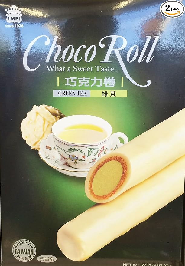 Imei Choco Roll Cookies Green Tea Flavor 2 Pack