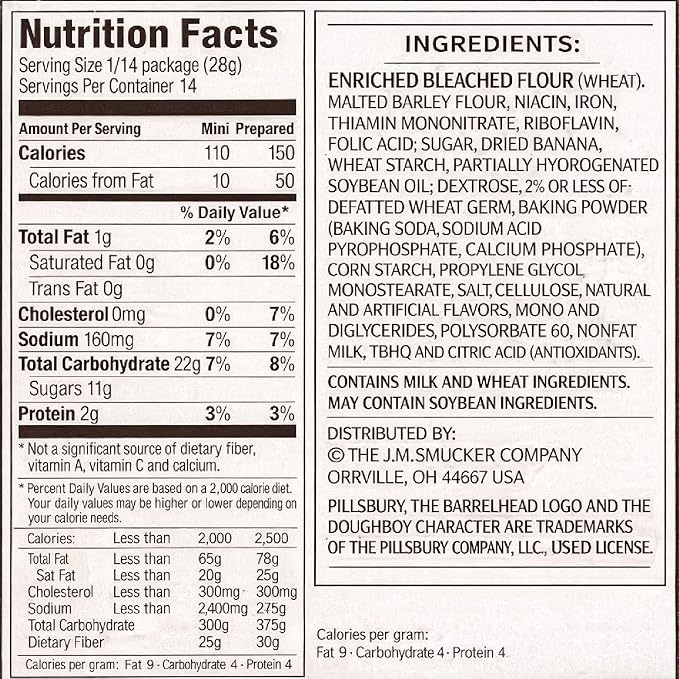 Pilsbury Quick Bread Banana Bread &amp Muffin Mix 14 oz (2-Pack) Bundle With Galley Grove Sugar-Free Breath Mints