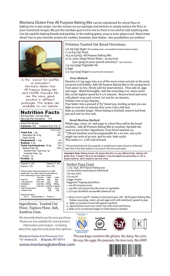 Gluten Free All Purpose Baking Mix ~ 7 1/2 Pound Bag