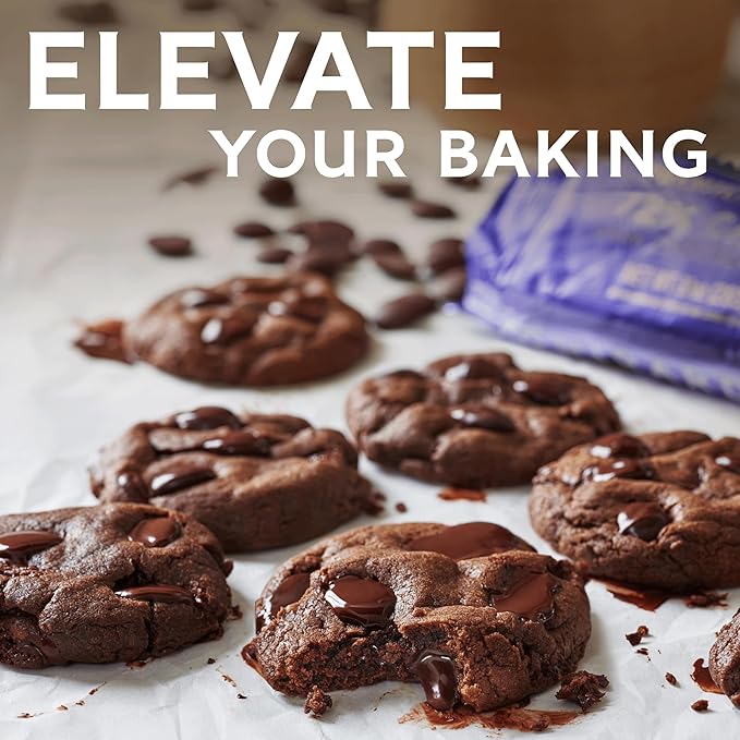 GHIRARDELLI 72% Cacao Dark Chocolate Premium Baking Chips 10 oz Bag Rich Bittersweet Chocolate Chips Made with Real Vanilla Extract