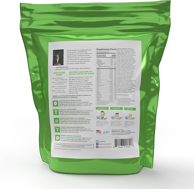 Lean1 Banana 5 Pound (43 servings) Fat Burning Meal Replacement