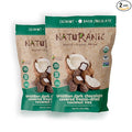 Naturanic Brazilian Dark Chocolate Covered Freeze-Dried Coconut Snack Zero Carb Keto Friendly No Sugar All Natural Organic Vegan - Pack of 2