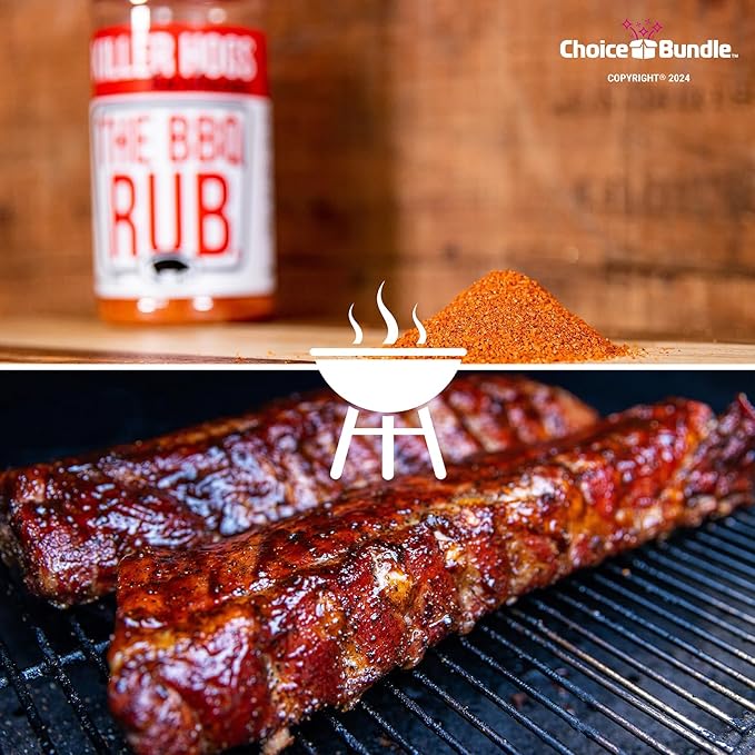 Killer Hogs The BBQ Rub Premium Barbecue Spice &amp Seasoning 3 pk (33 oz) + BBQ Guide &amp Bottle Opener (5 Items)!