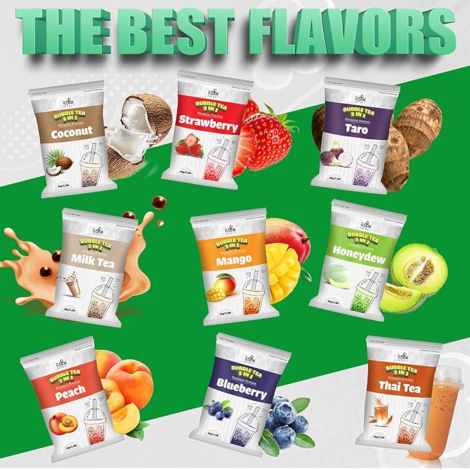 Fusion Select 2.2lb Tea Powder Mango Flavored-3-in-1 Drink Powder with Cream &amp Sugar - Instant Pre-Mixed Beverage for Hot or Cold Blends or Yummy Frappes (Mango)