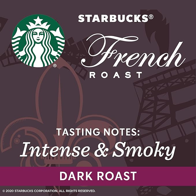 Starbucks Dark Roast Ground Coffee — French Roast — 100% Arabica — 1 bag (20 oz.)