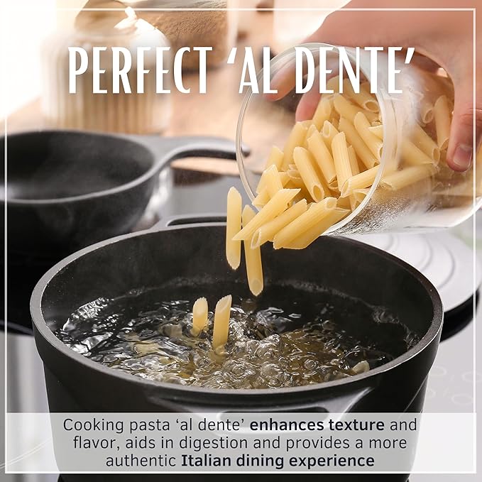 DIVELLA Penne Rigate #27 16 Oz. (Pack of 20) - Authentic Italian Pasta Made with Durum Wheat Semolina Perfect 'Al Dente' Texture for Every Dish