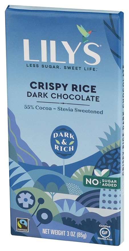Lily's Crispy Rice Dark Chocolate (12x3 OZ)