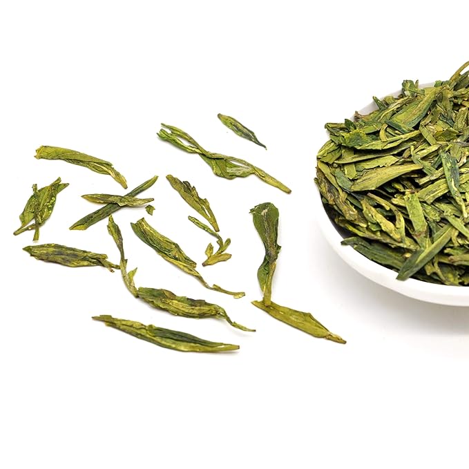 ChaWuWarmSun [A] LongJing Green Tea3.5oz/100gChinese Dragon Well Green Tea Loose Leaf