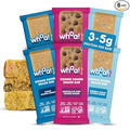 Whoa Dough Allergen Friendly Edible Cookie Dough Bars- Certified Non-GMO Kosher and Gluten Free Bar - Healthy Snack Foods - Plant Based Snacks - Real Ingredients - Variety Pack (6 Bars)