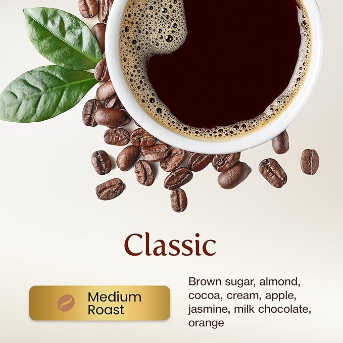 KONA EARTH 100% Kona Coffee Classic Medium Roast Whole Bean (8oz) Farm-Direct Authentic Hawaiian Kona Coffee beans from Hawaii’s Big Island Micro-Batch-Roasted