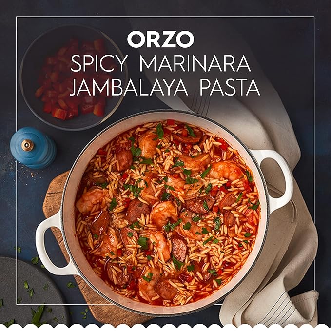 Barilla Orzo Pasta 16 oz. Box (Pack of 16) - Non-GMO Made with Durum Wheat Semolina - Kosher Certified