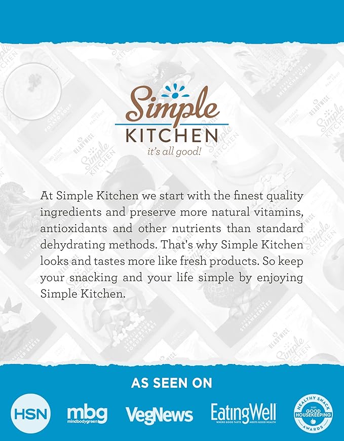 Simple Kitchen Cream Base Soup Mix - 17 Servings for Family Meal Prep Vegetarian Gluten Free Dehydrated &amp Freeze Dried Survival Food for Camping Meals Backpacking &amp Hiking Survival Kit P