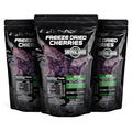 Freeze-Dried Sweet Cherries - Unsweetened No Preservatives Nutrient-Dense - Bulk &amp Multi-Pack Options by Survival Grocery® (36 oz./3 Resealable Bags)