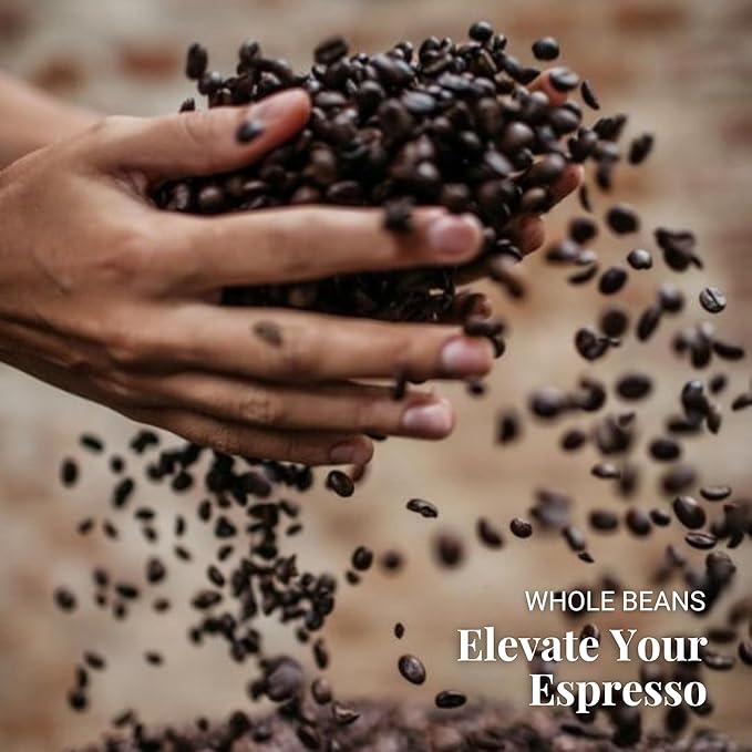 Caffe Vergnano 1882 Antica Bottega Whole Bean Arabica Medium Roast Espresso - Italian Coffee Beans Chocolate Nuts and Caramel Notes Intensity 5/10 3.3 lbs