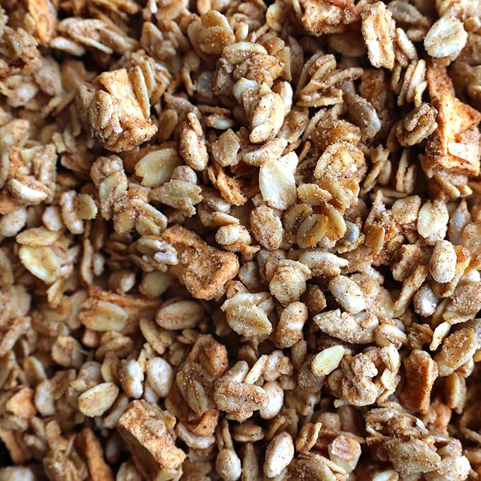 Grandy Organics Apple Crisp Granola 10 Pound Bulk Bag Certified Organic Gluten Free Non-GMO Kosher Plant Based Protein Granola