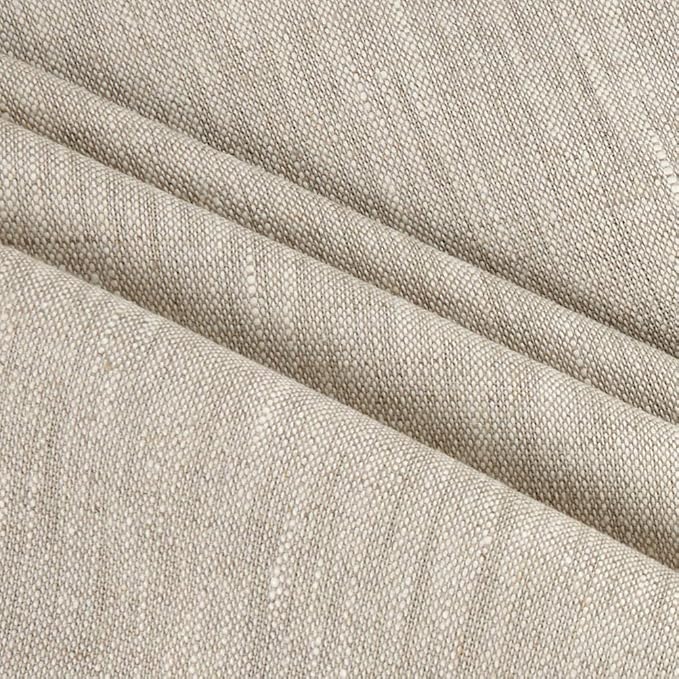 Noveltex Fabrics European 100% Washed Slub Linen Fabric Oatmeal