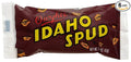 Box of Famous Idaho Spud Chocolate Candy Bars - Full Size Bar Bulk Specialty Candy Boxes Soft Marshmallo Center Drenched with a Dark Chocolate Coating Sprinkled with Coconut (Box of 6 Count)