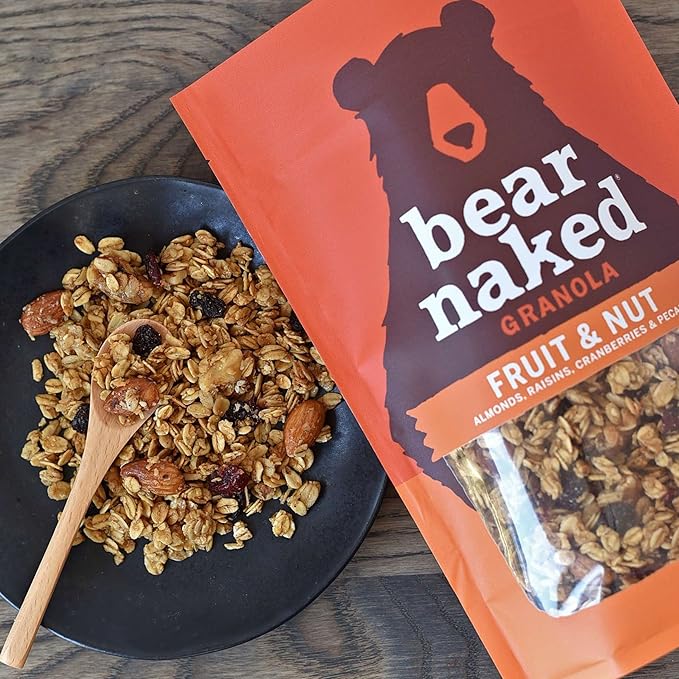 Bear Naked Granola Cereal Whole Grain Granola Breakfast Snacks Fruit and Nut Medley (6 Bags)
