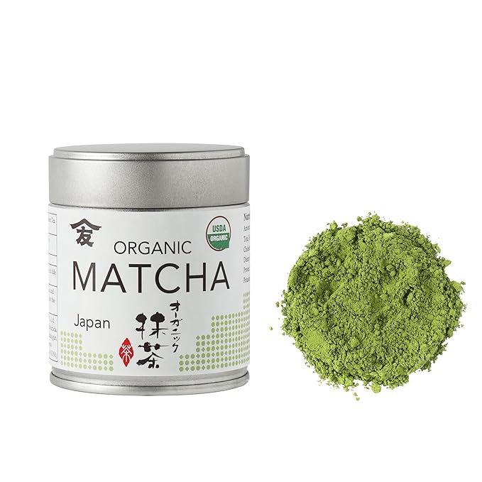 TOMOSAN Japanese Organic Matcha - Authentically Japanese Uji Kyoto Origin Traditional Stone Milled Green Tea Powder 30g/1.06oz