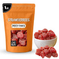 Oh! Nuts Dried Strawberries Fancy - 1 lb - Sweetened Dried Fruit - Dehydrated Fruit Bites - Packed in New York Zip-Seal Bag for Exceptional Freshness