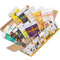 Gold Cashew Variety Pack – 10 Roasted Cashew Flavors (Coconut Wasabi Honey Spicy Salted Unsalted Coffee Cheese Chocolate Testa) – 10 x 50g Bags – Vietnamese Snack Gift Box for Family Non GMO