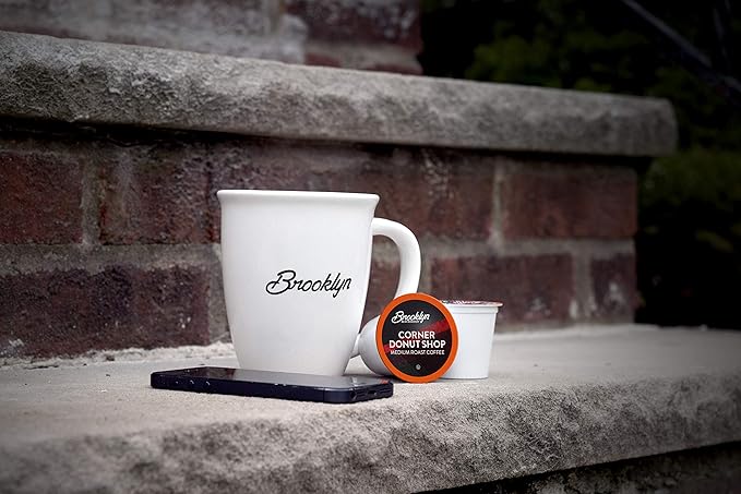 Brooklyn Beans Corner Donut Shop Gourmet Coffee Pods - Compatible with Keurig K Cup Brewers Including 2.0 Machines 40 Count Classic Donut Shop