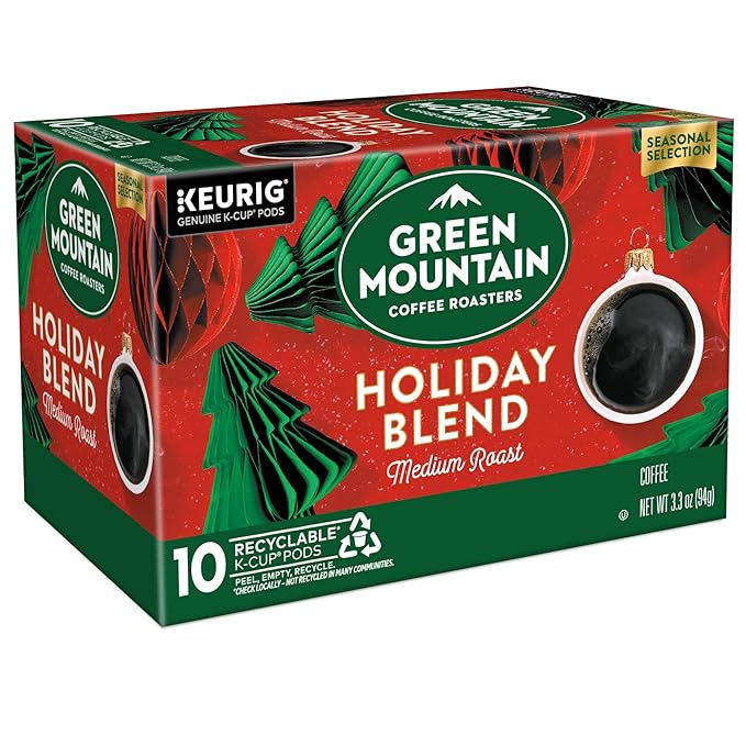 Green Mountain Coffee Roasters Holiday Blend Coffee Keurig Single Serve K-Cup Pods 60 count