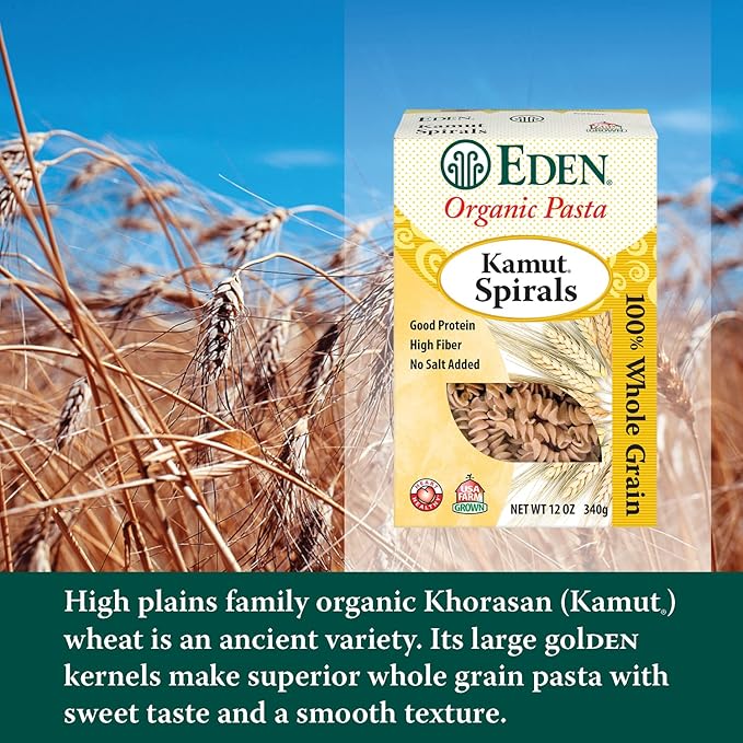 Eden Kamut Spirals Organic 100% Whole Grain 12-Ounce (Pack of 6)