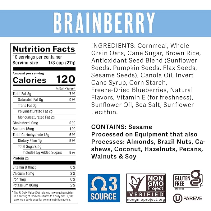 Uncle Crumbles Granola Brainberry 11 oz (Pack of 6)