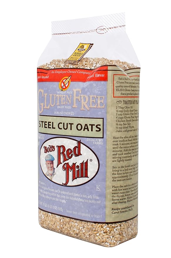 Bob's Red Mill Gluten Free Steel Cut Oats 24 Oz (4 Pack)