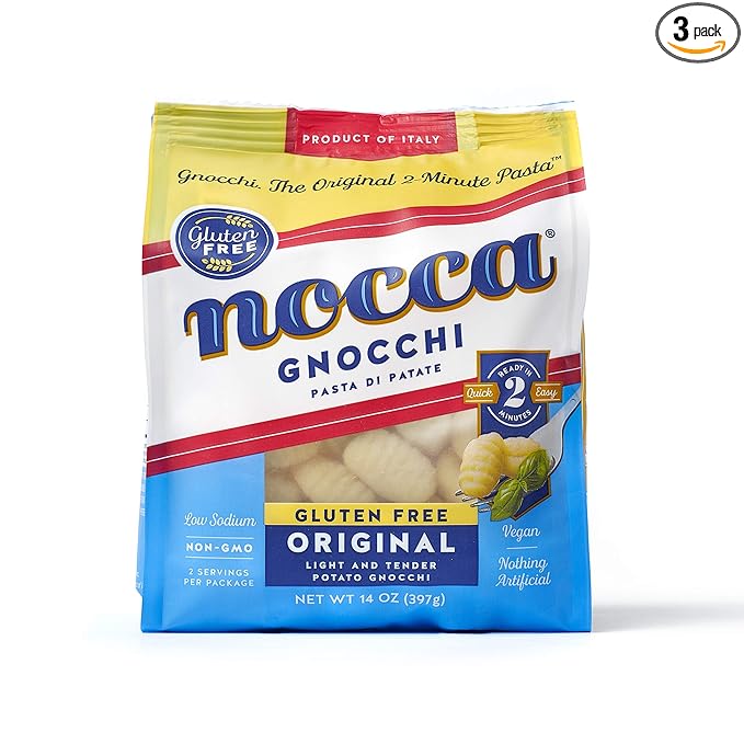 Nocca Gnocchi Potato Dumplings (Original Gluten Free Pack of 3)