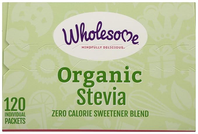 Wholesome Sweeteners Organic Stevia 1 Gram Packets 120 Count 1 Case (Packaging May Vary)
