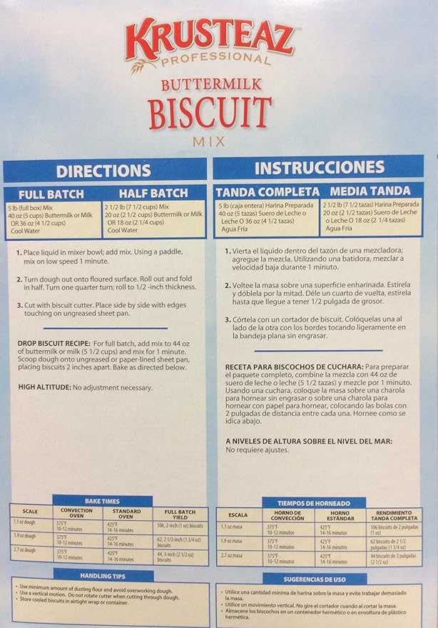 5 Pounds Krusteaz Buttermilk Biscuit Mix (One Unit)