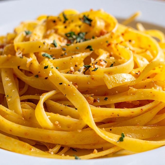 ANTICHI PODERI TOSCANI Handmade Flavored Pasta Saffron Linguine 8.8oz | Imported from Italy Pack of 2