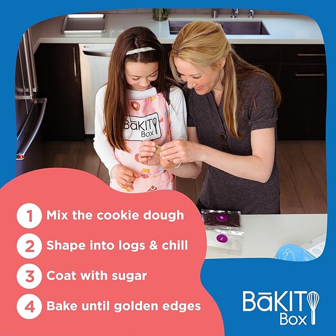 BāKIT Box Japanese Matcha Cookie Kit for Kids – Learn About Japan + Make Cookies – Includes Printed Recipe &amp Activity Guides – Educational Baking Gift