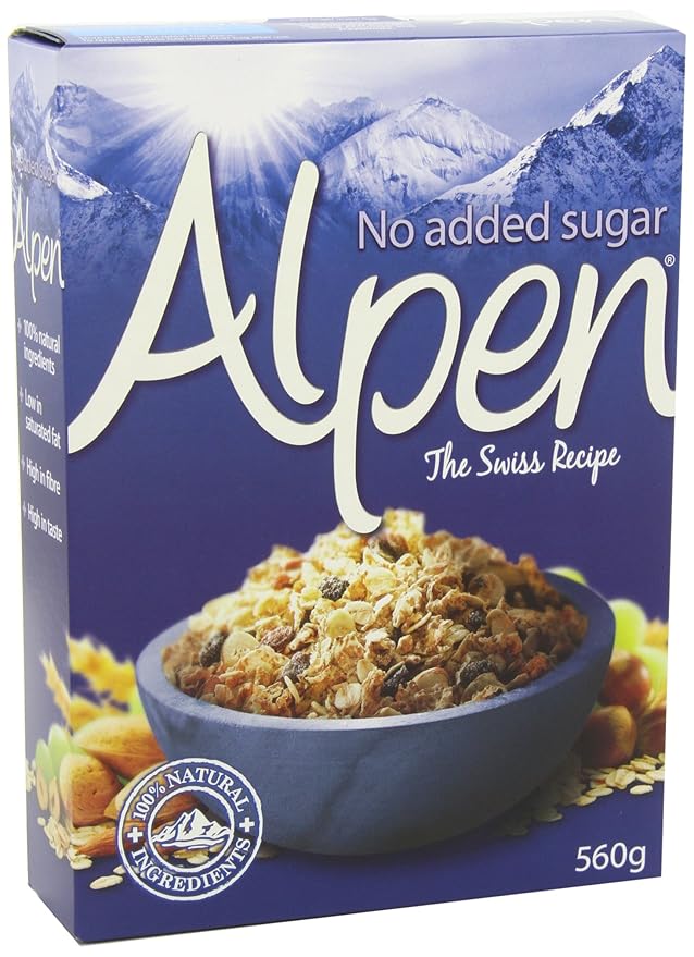 Alpen No Added Sugar The Swiss Recipe 560 G (Pack of 6)