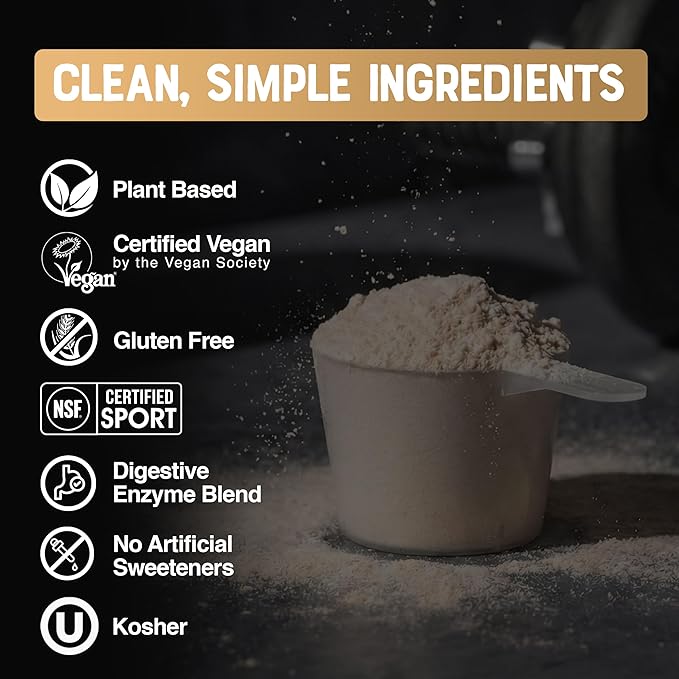 Select Proformance Elite Vegan Protein Powder - 15g of Protein Plant Based Dairy Free Gluten Free Clean Ingredients - Vanilla Icing 2lb Tub (40 Servings)