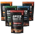 Spice Rack Co. BBQ Seasonings And Rubs - Smoking &amp Grilling Spices and Seasonings Sets Grilling Accessories &amp Smoker Accessories Unique Fathers Day Gift For Dad Gifts For Father's Day (5 Pa