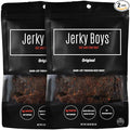 Jerky Boys Premium Beef Jerky Original 3.25 oz 2 Pack High Protein Low Carb No Preservatives Beef Snack