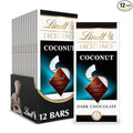 Lindt EXCELLENCE Coconut Dark Chocolate Bar Dark Chocolate Candy with Coconut Flakes 3.5 oz. (12 Pack)