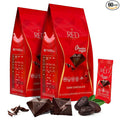 Red Delight Snack Size Dark Chocolate Bars - Pack of 2 30oz (With 60 Diamond-Shaped Dark Chocolates) - Low Carb Kosher No Added Sugar Gluten-Free - Smooth European-Style Healthy Birthday Treat