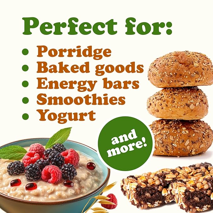 Food to Live Gluten Free Organic Oat Bran 3 Pounds – A Nutritional Powerhouse High Fiber Hot Cereal Milled from High Protein Oats. Non-GMO Kosher.
