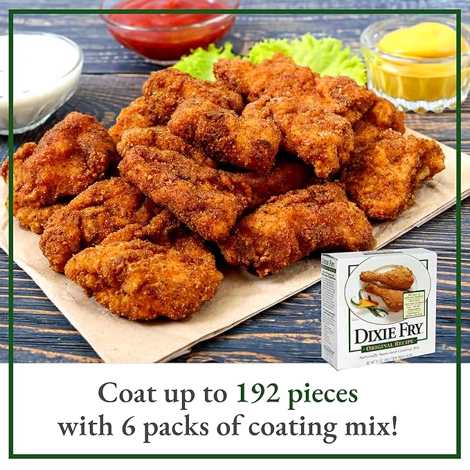 10-Ounce Original Recipe Coating Mix for Fried Chicken Pork Chops &amp Seafood (Pack of 6)