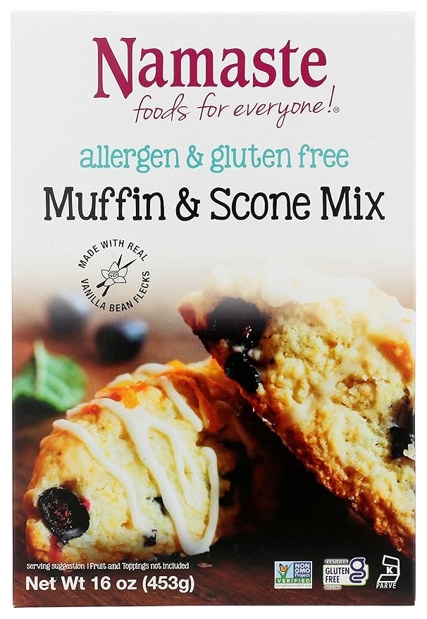 Namaste Foods Gluten Free Muffin &amp Scone Mix 16-Ounce Bags (Pack of 6)